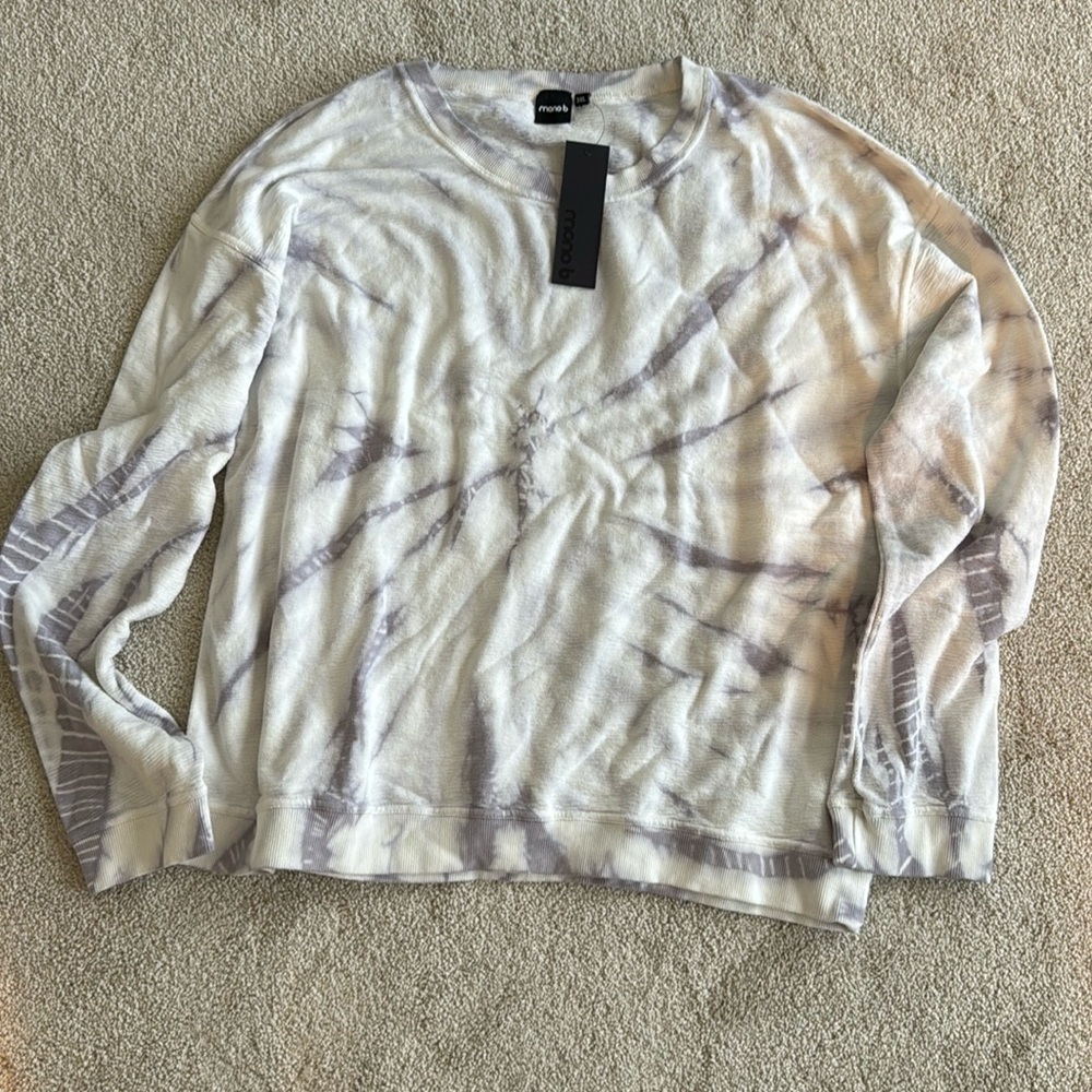 Mono B Tie Dyed Lightweight Sweatshirt